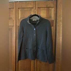 Banana Republic Women’s Sleek, Chic, & Minimalist Sz M Grey Button Down Sweater